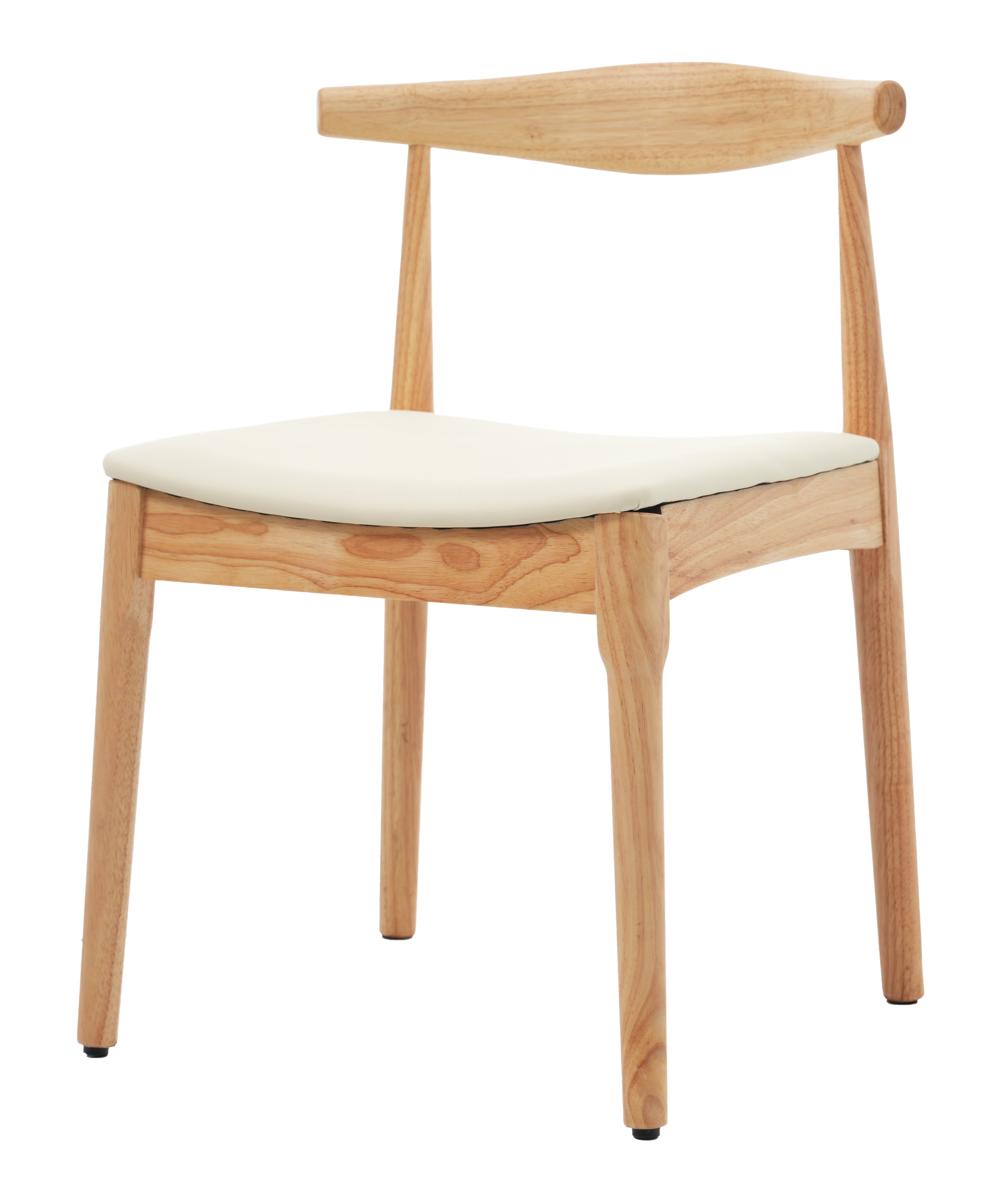 【国内即発送】ナチュラル+ ベージュ　ダイニングチェア 椅子 木製 ファブリック座面 おしゃれ イス リビング チェア 人気