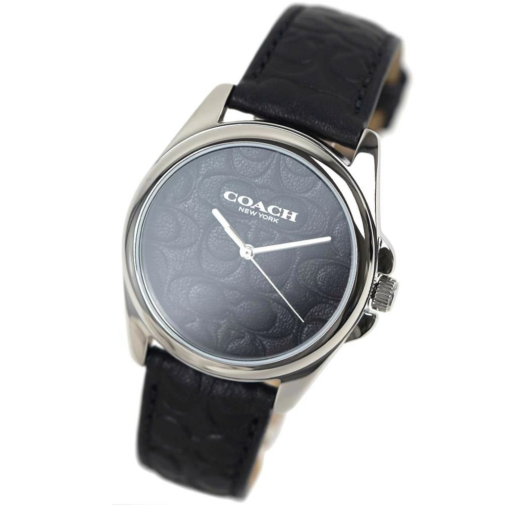 コーチ 腕時計 レディース グレイソン ブラック レザーベルト GREYSON COACH 14504142