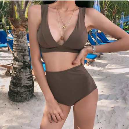 水着 スイムウエア ビキニ レディース セクシー体系カバー水着 セパレート 体系カバー 伸縮性 胸元 谷間 谷間魅せ 盛れる 上下セット 大人可愛い きれいめ セクシー sexy シンプル ナチュラル