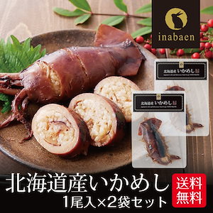いかめし いか飯 北海道産 1尾入り 2個セット メール便 贈り物 プレゼント 香典返し お礼 贈答 内祝い 母 引越し祝い お祝い 手土産【SET】
