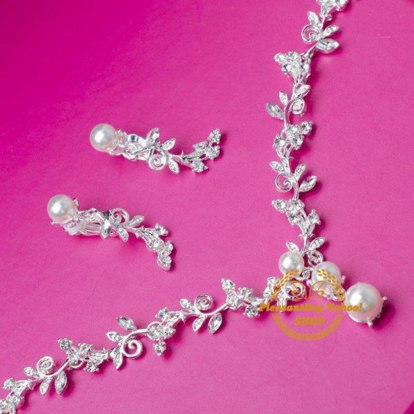 パーティー ウエディング ブライダル ウェディング アクセサリー パール 小物 レディース ネックレス ネックレス ＆ イヤリング