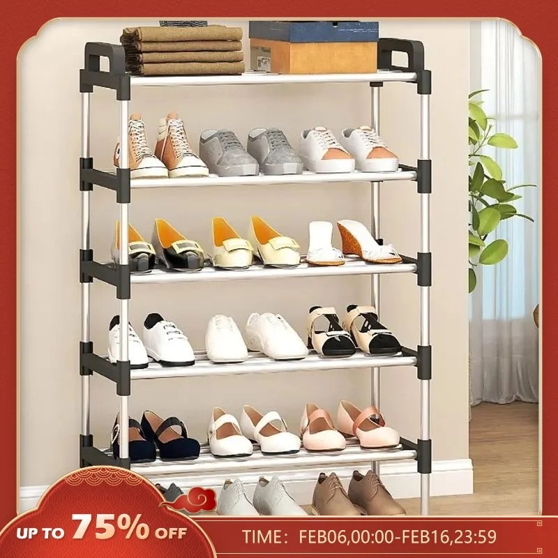 シンプルなマルチレベルの靴ラック キャビネットの収納 小さな靴のアセンブリ