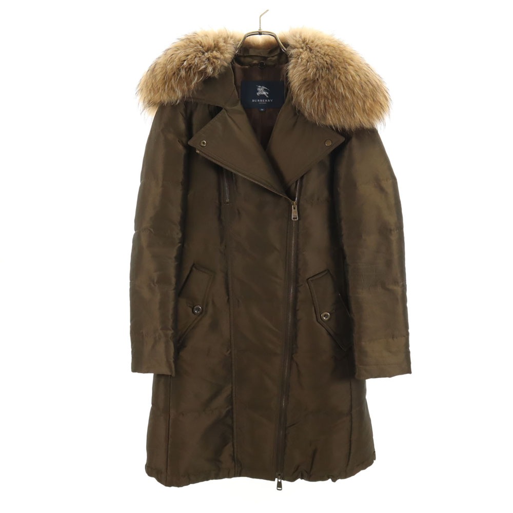 バーバリーロンドン 三陽商会 トレンチ ダウンコート 38 ブラウン BURBERRY LONDON レディース