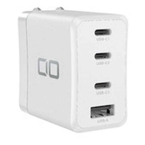 LilNob GaN 65W ACアダプター 3USB-C&1USB-A WH CIO-G65W3C1A-WH