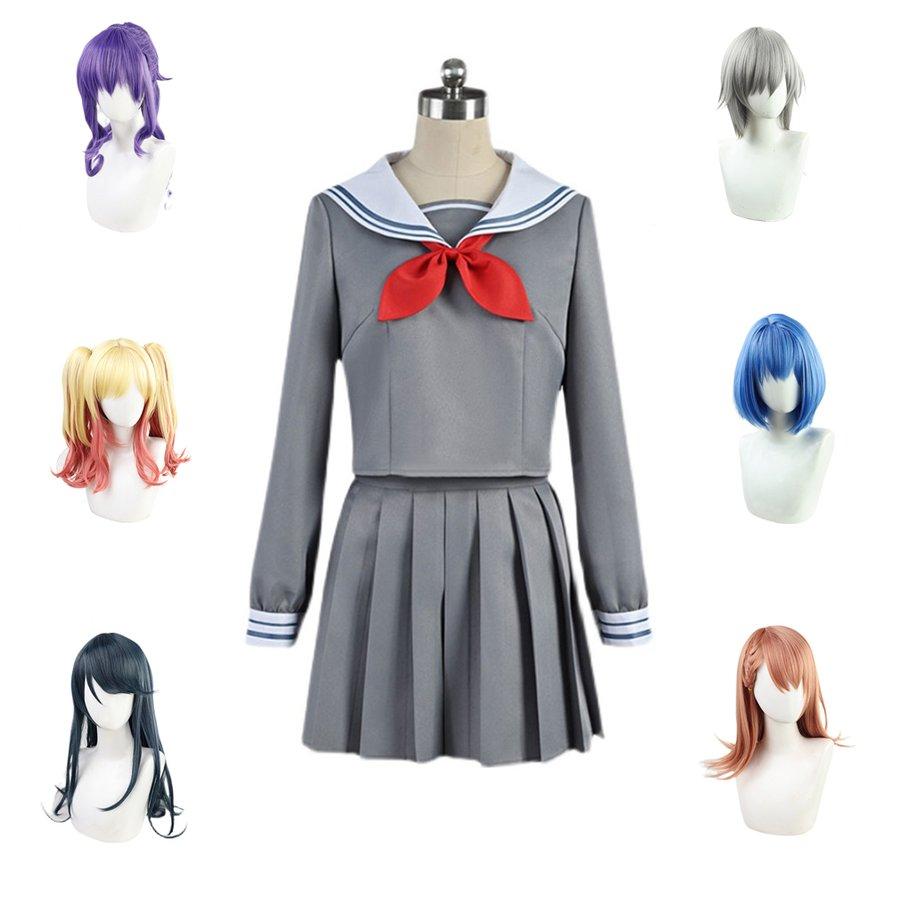 [赤字販売][出荷が早い]プロジェクトセカイ カラフルステージ! プロセカ 花里みり 桐谷遥 星乃一歌 宮益坂女子学園制服　コスチューム　コスプレ衣装　服　ウィッグ ハロウィン