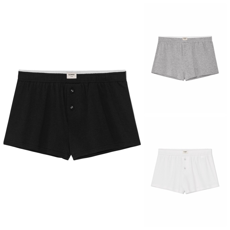 【GLOWNY】 G MODAL BUTTON SHORTS : 3COLORS