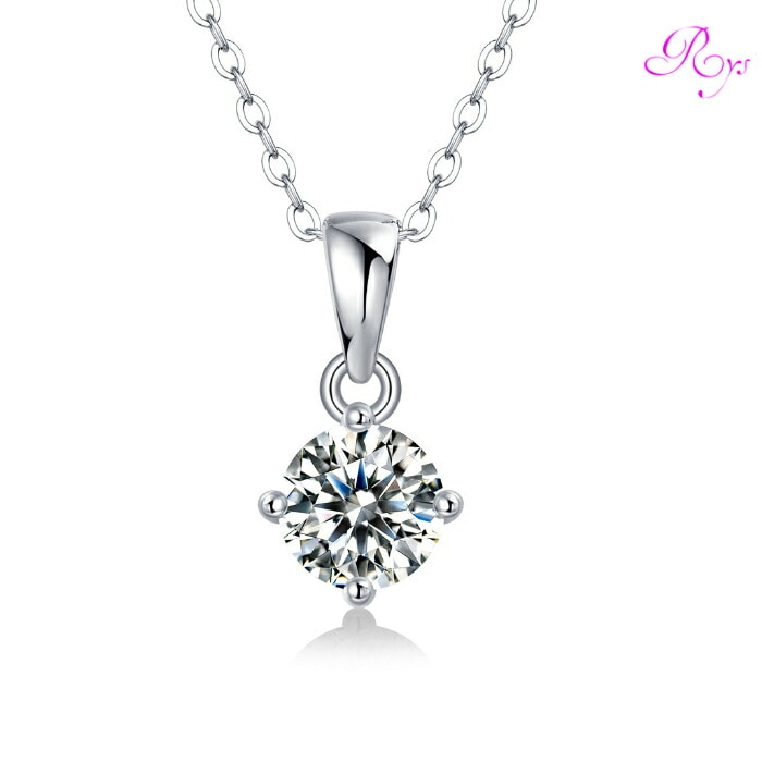 【ギフト対応】 ネックレス レディース Silver925 モアッサナイト シルバーネックレス シルバー RYS 送料無料 ギフト 誕生日 プレゼント バレンタイン 彼女 妻