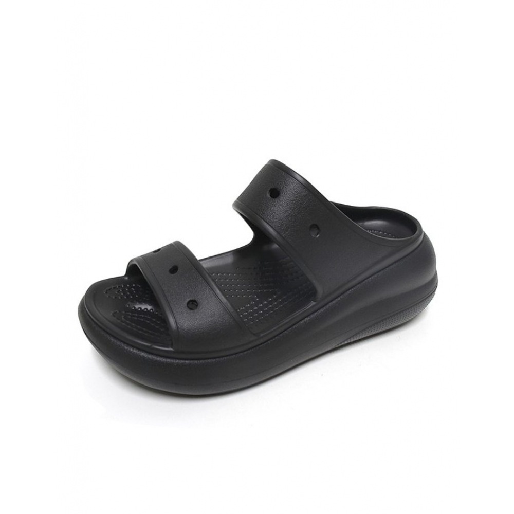 クロックスシューズクロックスクラッシュチャンキーヒールトールウェッジスリッパサンダル 207670-001