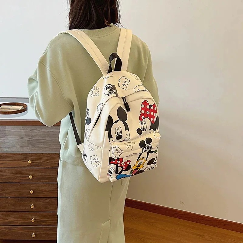 お気に入りのアニメ（新品）かわいい漫画ミッキーランドセル女性大容量ファッション旅行バックパック学生授業カバンブーム