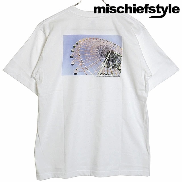 メール便 コラボ 華蔵寺フォトTシャツ [OG014] KEZOUJI PHOTO TEE メンズレディース トップス 半袖 華蔵寺遊園地 観覧車 HIMAWARI