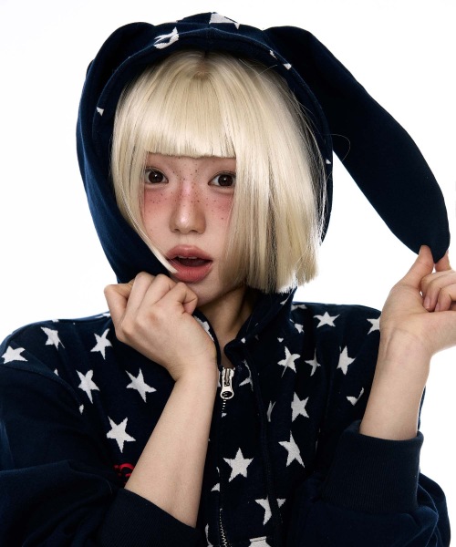【YEGG】 Star Bunny Hoodie Navy 正規品