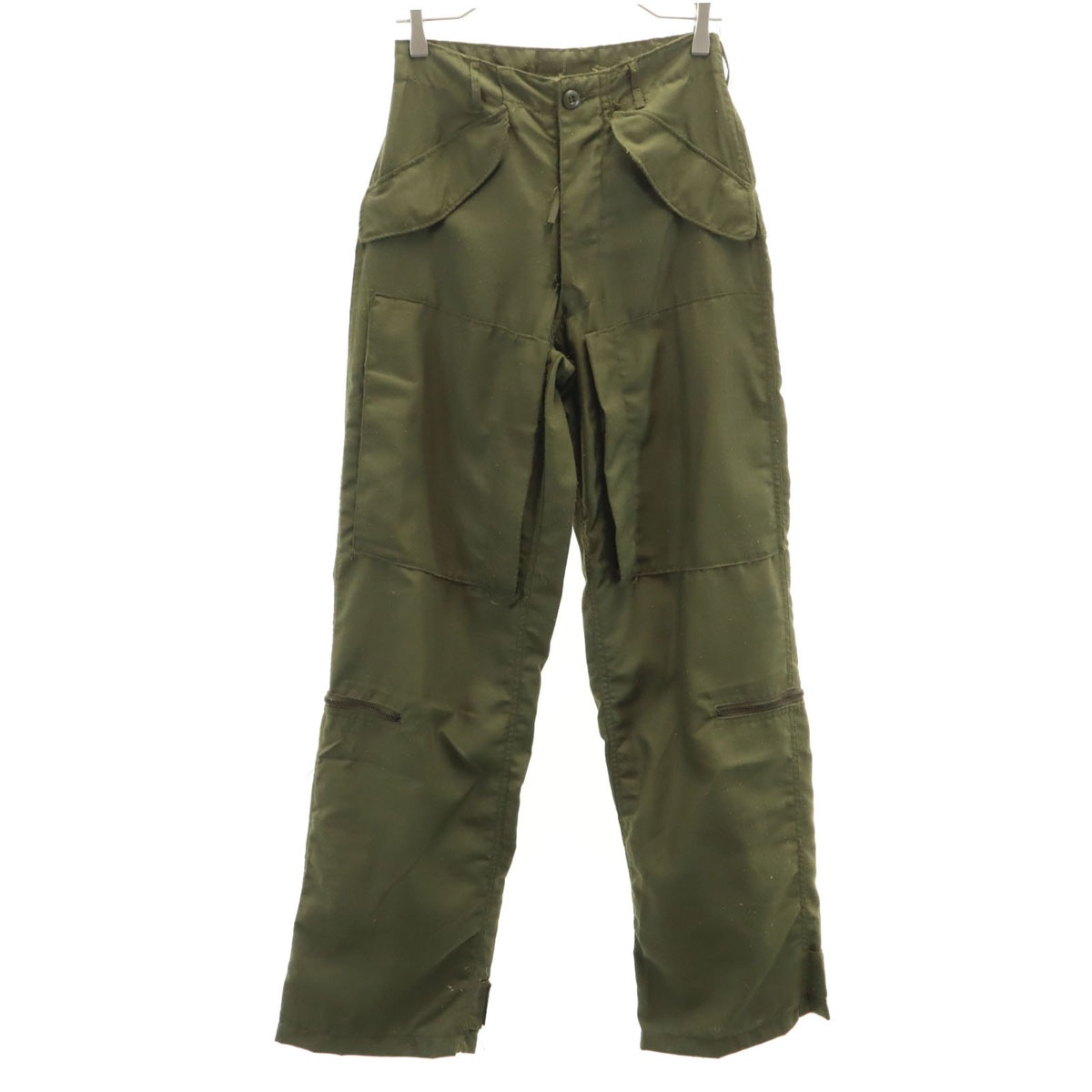 US ARMY アメリカ軍 70s ヴィンテージ ヘリクルー パンツ XS オリーブ ミリタリー メンズ 古着