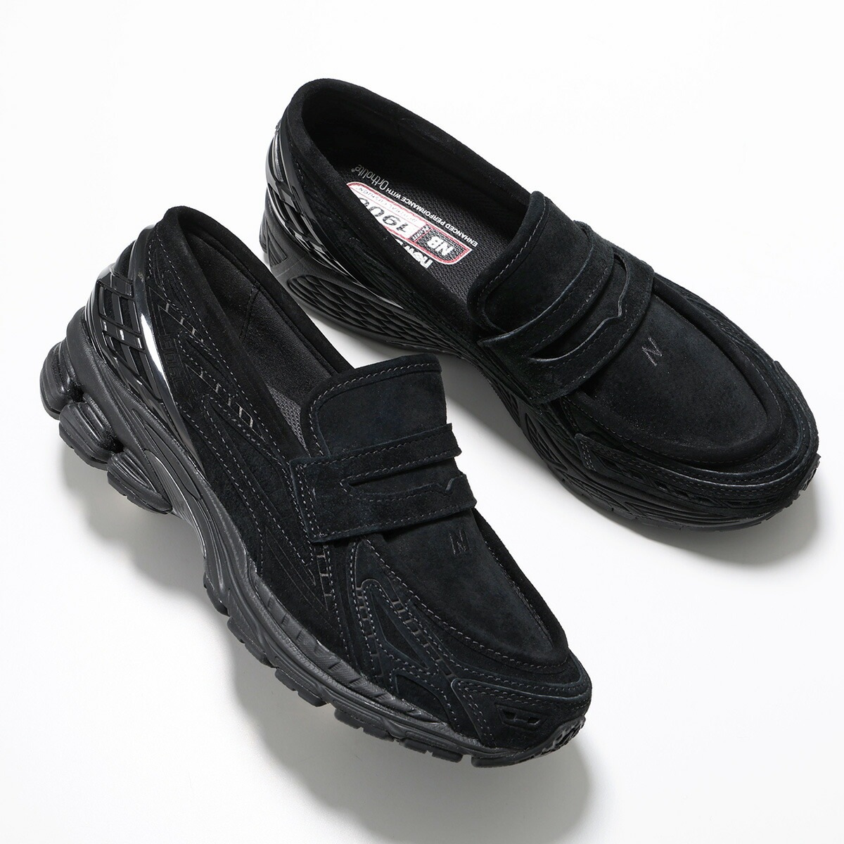 New Balance ニューバランス ローファー U1906LNT メンズ スニーカー スウェード スリッポン シューズ 靴 ブラック