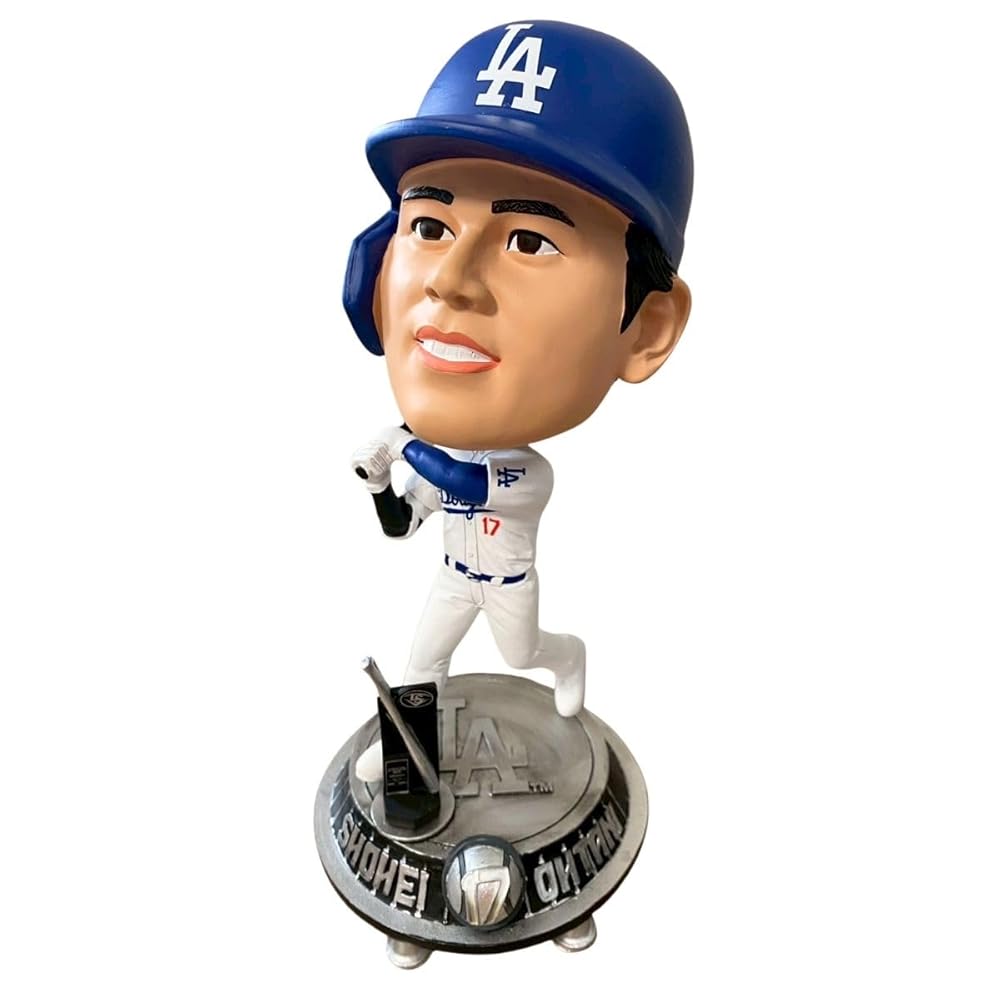 [世界384個限定] 大谷翔平 ボブルヘッド フィギュア 人形 FOCO MLB 公式 ビッグヘッド 2025 Silver Slugger ドジャース ブルー 25cm