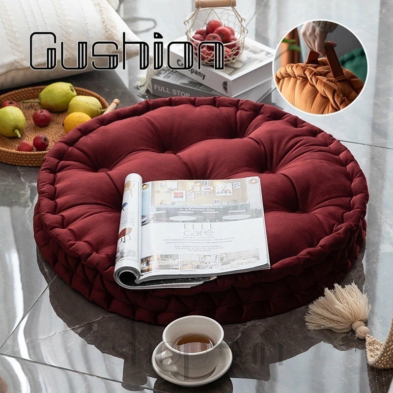 座布団 丸型 クッション フロアクッション 丸座布団 運転席 床用 おしゃれ シンプル ざぶとん シートクッション 体圧分散 座り心地いい 座る 直径60cm フロア 背もたれ ふわふわ 在宅 座ぶと