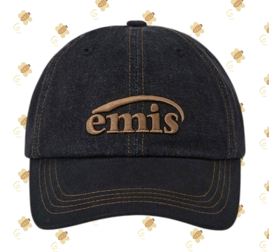 WASHED DENIM BALL CAP-GRAY/BLACK