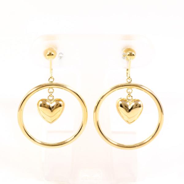 K18 18金 YG イエローゴールド イヤリング 総重量約3.7g ジュエリー 中古