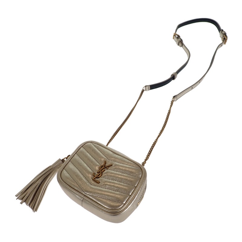 ベイビールー チェーンショルダーバッグ ポーチ 657495 ショルダーバッグ ２WAYバッグ レザー ゴールド ゴールド金具 レディース【Aランク】 70,290円