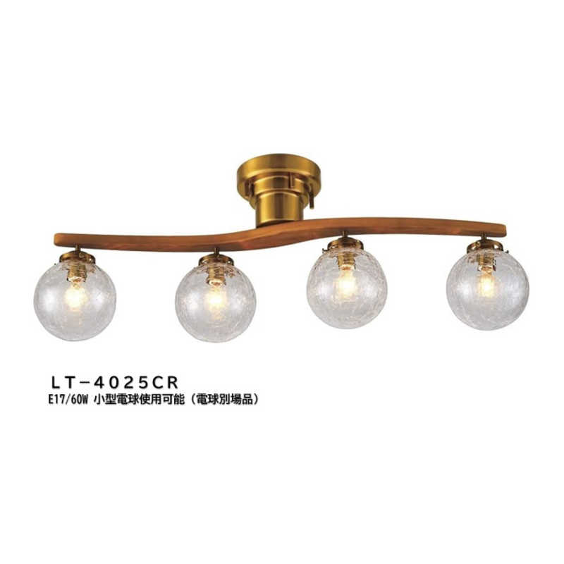 インターフォルム　シーリングライト Owen オーウェン 電球別売品(E17使用可能) クラック　LT-4025CR