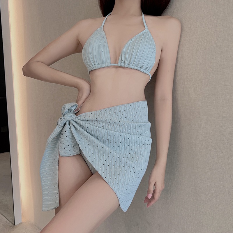 【1つ買うと10つ無料】シンなセクシーな気質の女神スリムで保守的なスカートスリーピースビキニスプリットスプリット水着