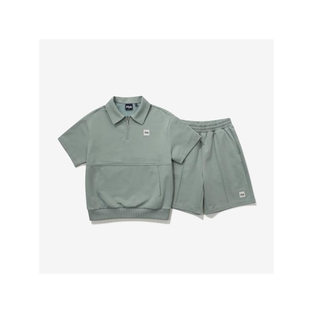 [FILA KIDS] カラーハーフジップアップセットアップ (FK2FSG2201M_KHI) Q0ZFK2FSG2201MKHI