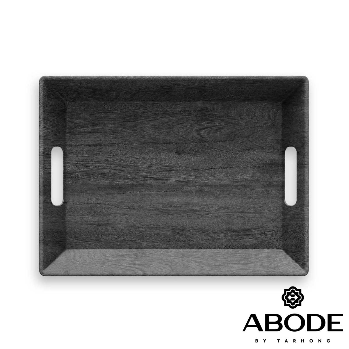 トレー 50cm 木目調 ブラック Planta プランタ プラスチック 食洗機対応 トレイ ランチトレー ランチトレイ ABODE アボード メラミン製 割れにくい 軽い 子供 お年寄り