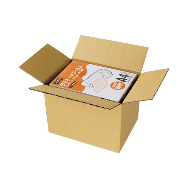 （まとめ）TANOSEE 無地ダンボール箱 A4（SS）サイズ 高さ250mm 1セット（30枚：10枚3パック） 3セット