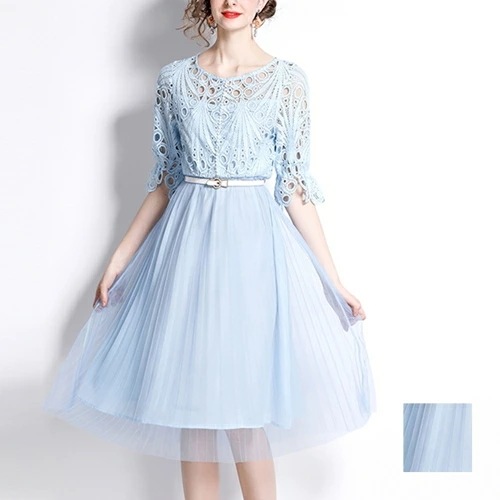 パーティードレス 結婚式 ワンピース ミディアム ひざ丈 オケージョン ドレス 韓国 ファッション レディース 春 夏 秋 ブライダル お呼ばれ コーデ 成人式 二次会 同窓会 20代 30代