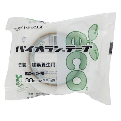 他サイト： ダイヤテックス　パイオラン パイオラン 塗装養生用テープ 38mmx25m クリア Y09CL　Y09CL38MM_の商品画像