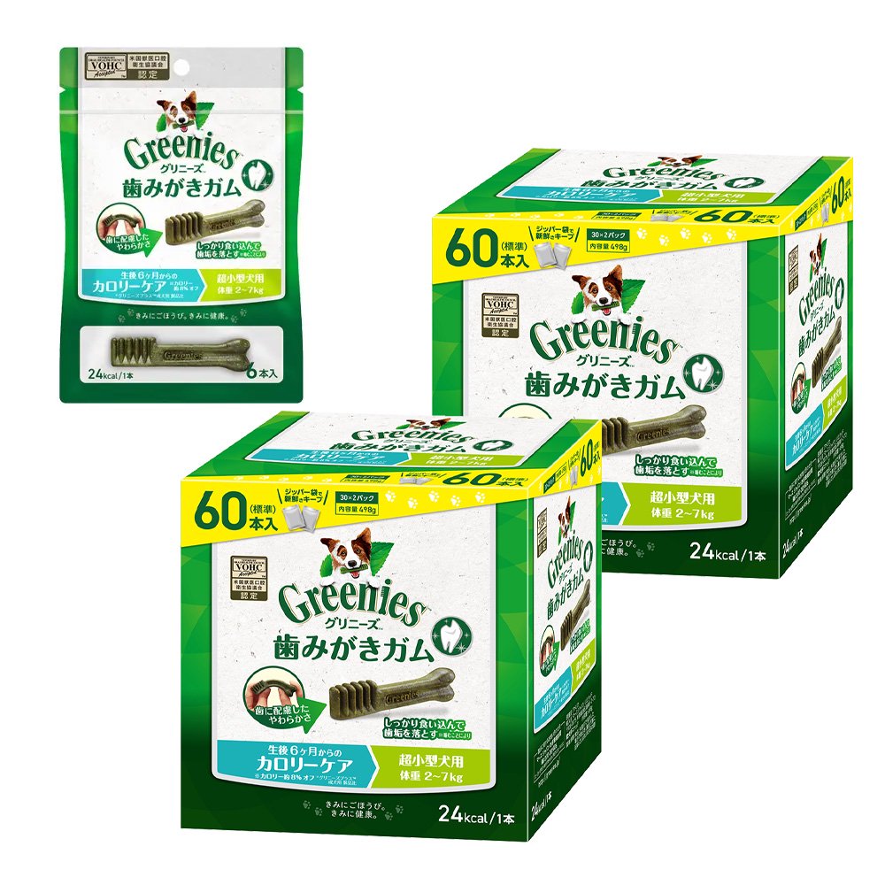 プラス　カロリーケア用　超小型犬用　２ー７ｋｇ　６０本X２箱＋おまけ　６本　正規品　お一人様１点限り　ＣＲＣ45―14―03―03―20 6,454円