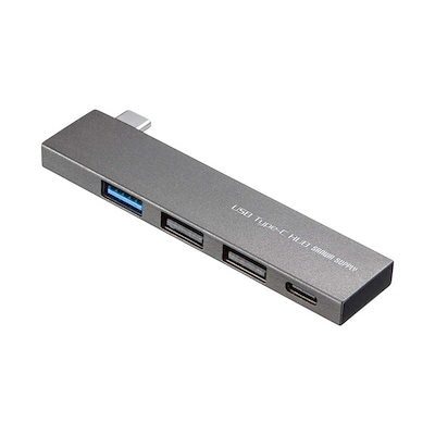他サイト： サンワサプライ　USB Type-C コンボ スリムハブ　USB3TCH21SNの商品画像