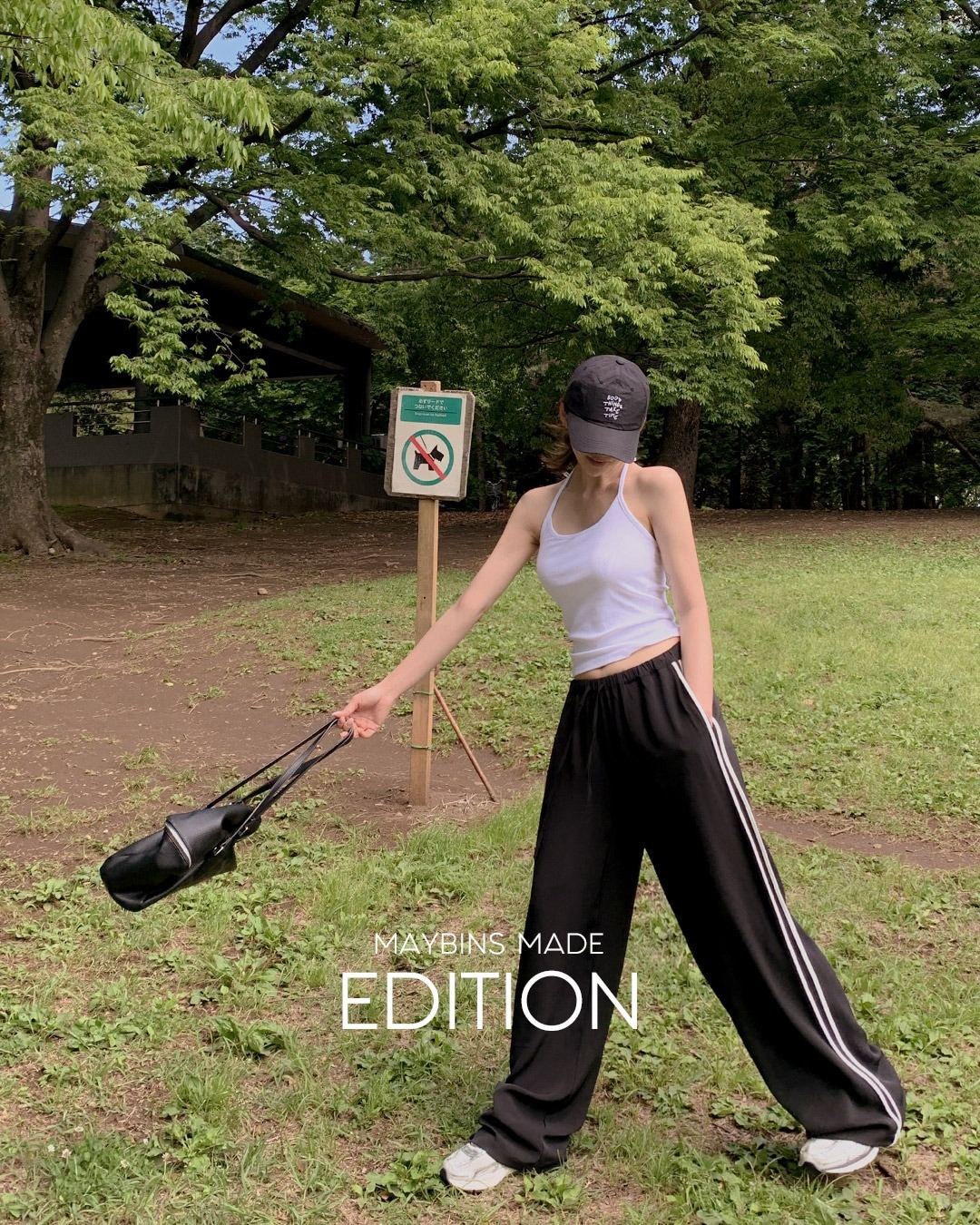 [MADE] エリー配色バンディングパンツ韓国ファッション レディース