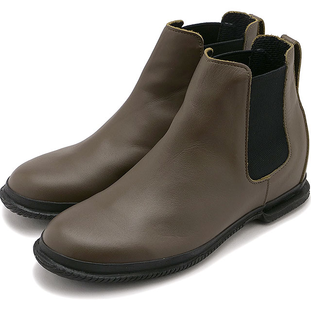 スピングル サイドゴアブーツ [SP1803-102] SP-1803 レディース 日本製 撥水レザー Khaki カーキ 正規取扱店