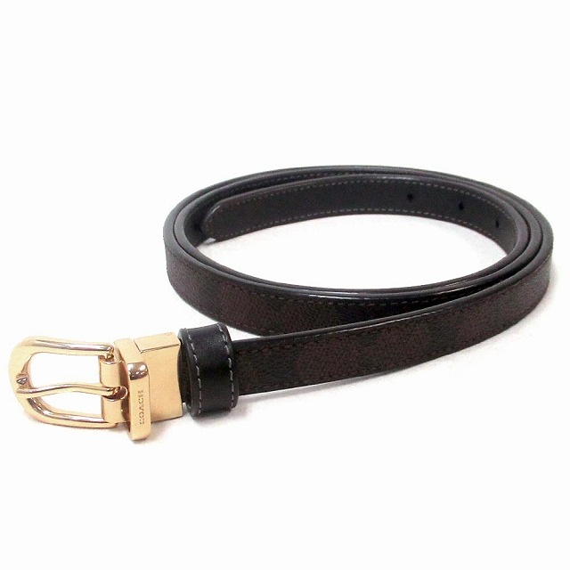 コーチ ベルト COACH シグネチャー アウトレット クラシック バックル カットトゥサイズ リバーシブル ベルト CX058 IMXAQ