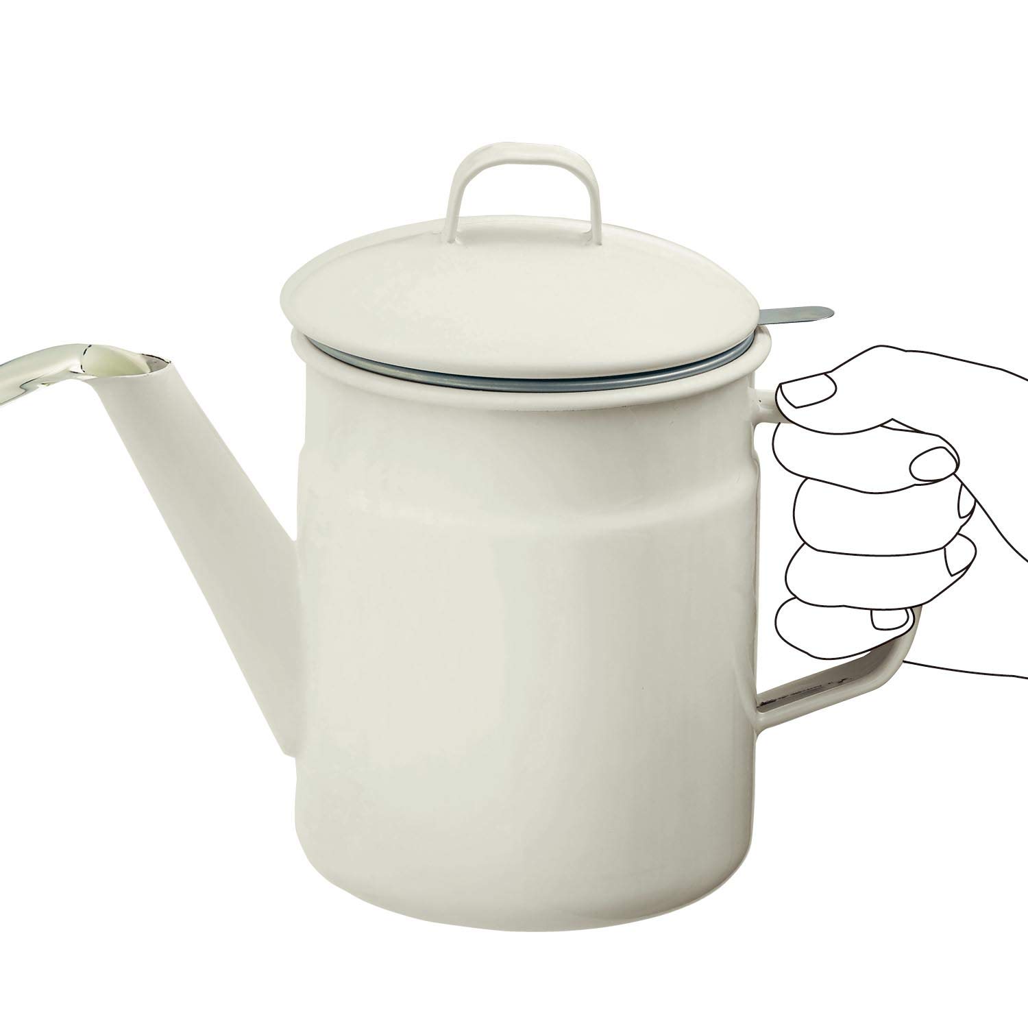 オイルポット 琺瑯 キャップ付き 日本製 揚げ物をおいしくすることにこだわった