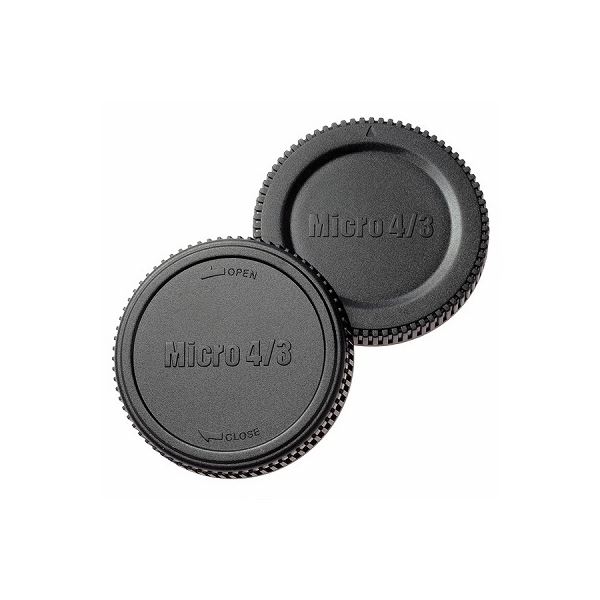(まとめ)エツミ マイクロフォーサーズ用_ボディ＆リアキャップセット E-6334(×5セット)