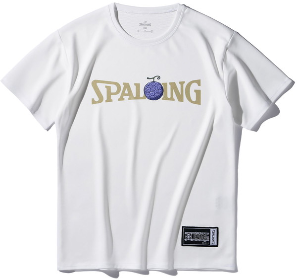 SPALDING スポルディング ジュニア Tシャツ ONE PIECE ワンピース ゴムゴムの実 ロゴ バスケットボール 半袖Tシャツ SJT25160P-2000