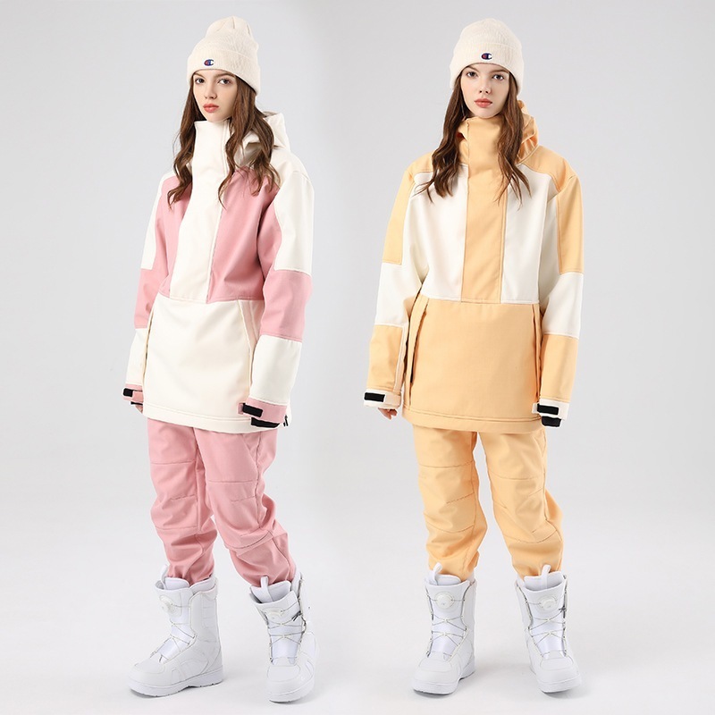 年末セール中 2023新作 上下セット スノーボードウェア 男女通用　セットアップ ガールズ 雪遊び 14,600円