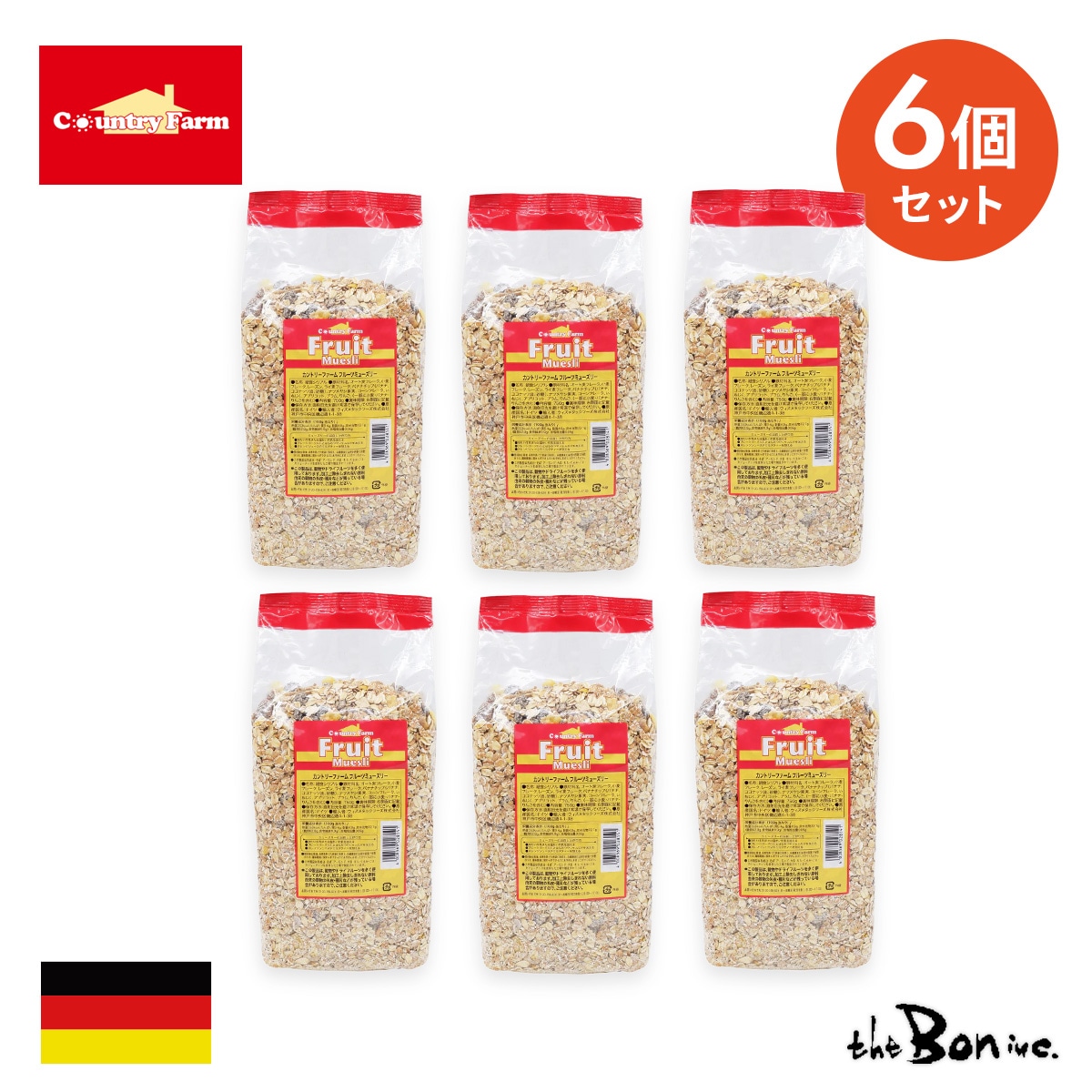 ケース売り！！　カントリーファーム　フルーツミューズリー　750gX6個 宅急便
