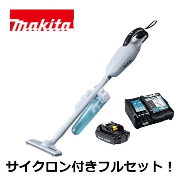 当店だけ！バッテリー充電器も1年保証! マキタ CL181FDZW 18V コードレス 掃除機 カプセル式 CL181FDZW + サイクロンアタッチメント A-67169 + 軽量バッテリー