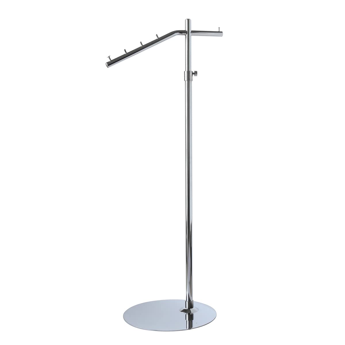 業務用ハンガーラック ストロンガー スラント 斜め掛け コートラック 高さ調節 95ｃｍ～175ｃｍ クロームメッキ