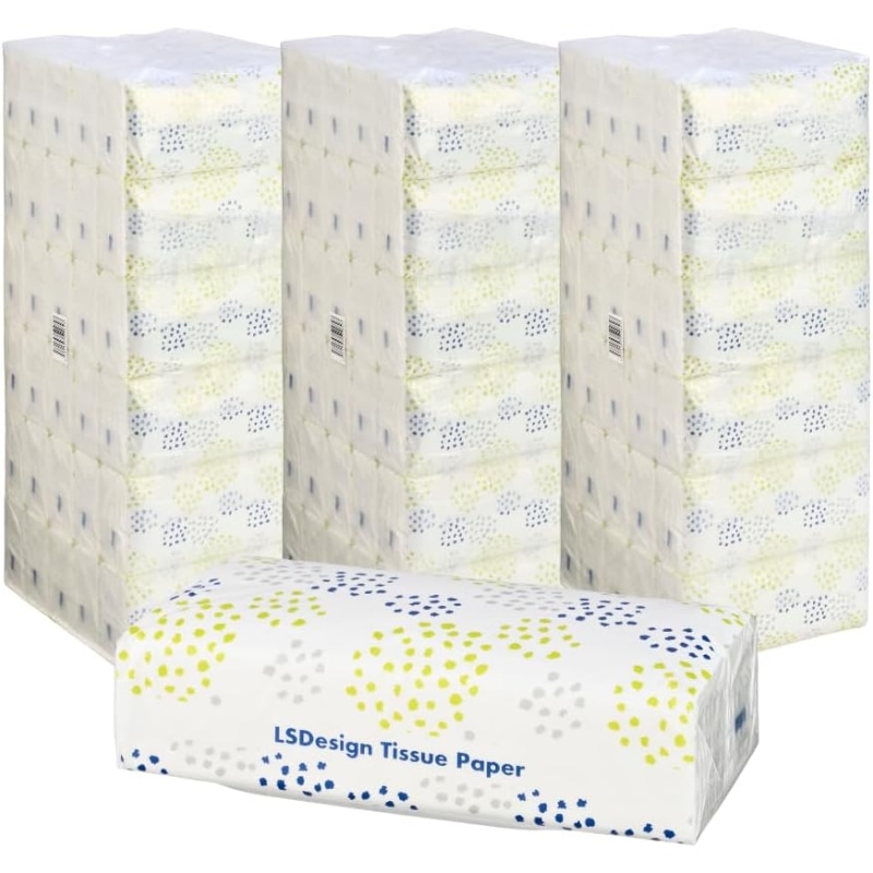 ティッシュペーパー300枚(150組) 90P 120Pセット LSDesign ソフトパックティッシュ 90箱 90個 120箱 120個