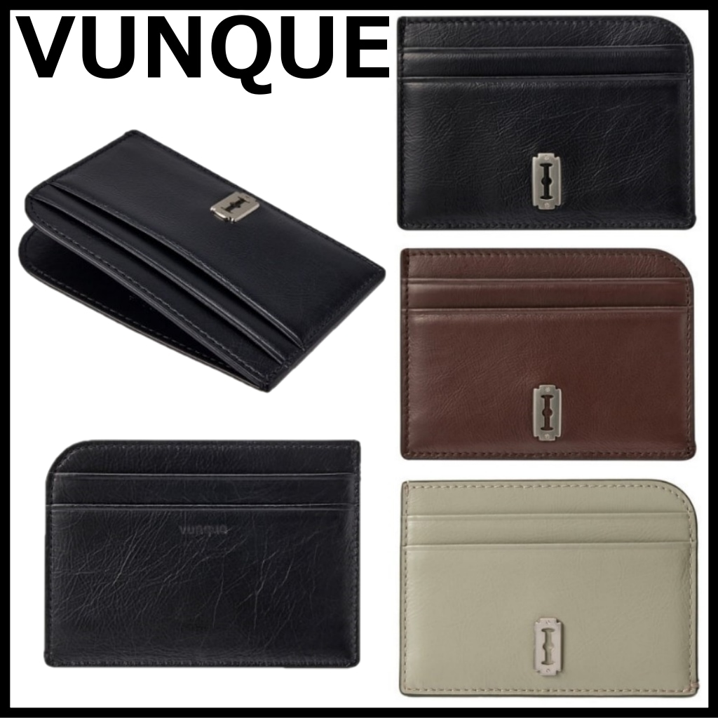 【VUNQUE】 Occam Slit Card Holder [正規品] 本革 天然牛革 カードケース 韓国 本革 カード入れ ミニ財布 vunque 財布 カードホルダー カード財布
