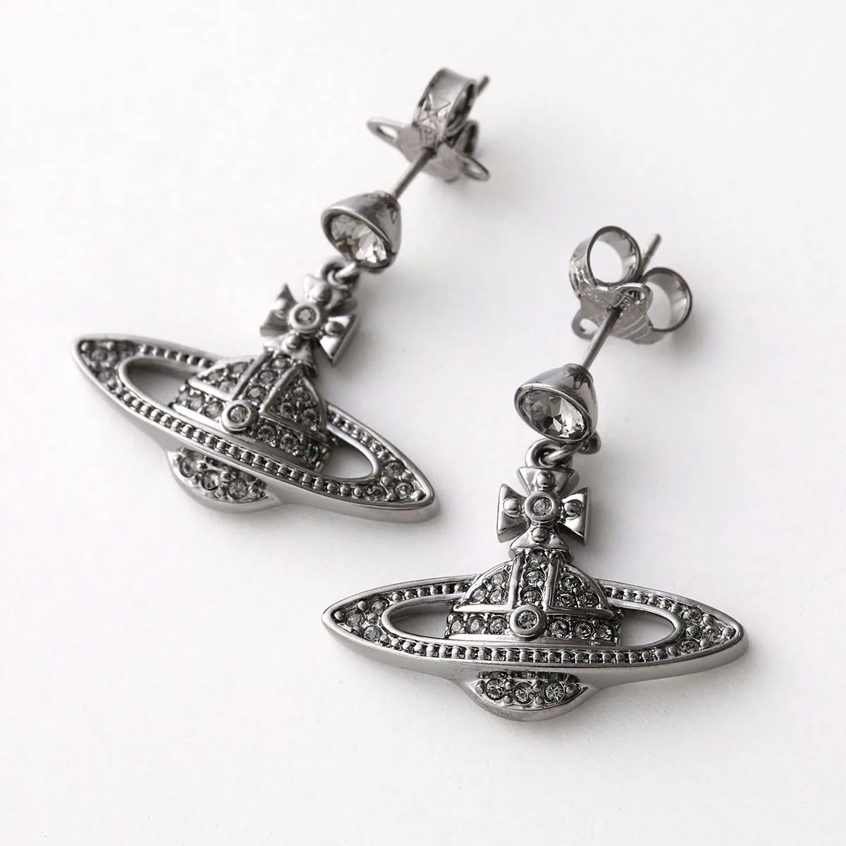 VivienneWestwood ヴィヴィアンウエストウッド ピアス 62020025 MINI BAS RELIEF DROP レディース クリスタル装飾 オーブ カラー4色