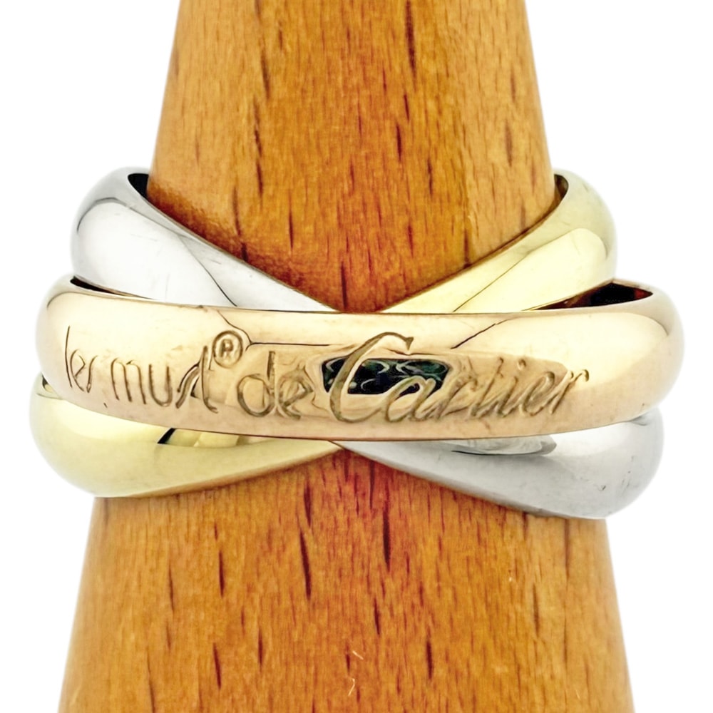 カルティエ トリニティ リング 指輪 11.5号 18金 K18イエローゴールド CARTIER 中古 美品