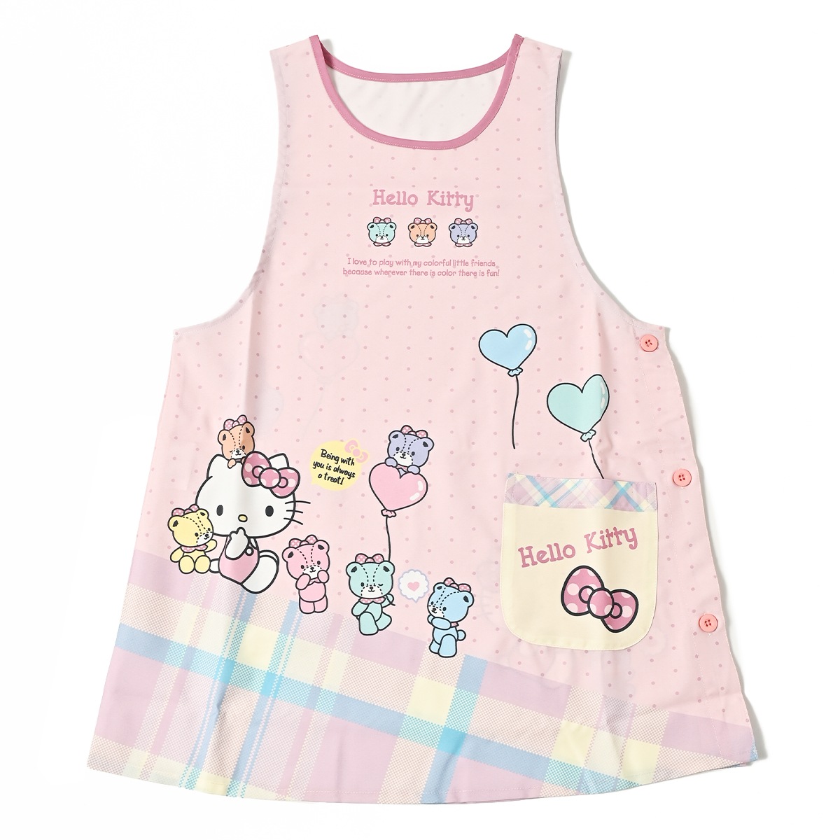 Qoo10] サンリオ ハローキティ タイニーチャム エプロン : 日用品雑貨