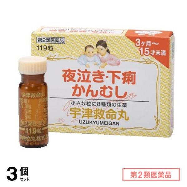第２類医薬品 宇津救命丸銀粒 119粒 3個セット