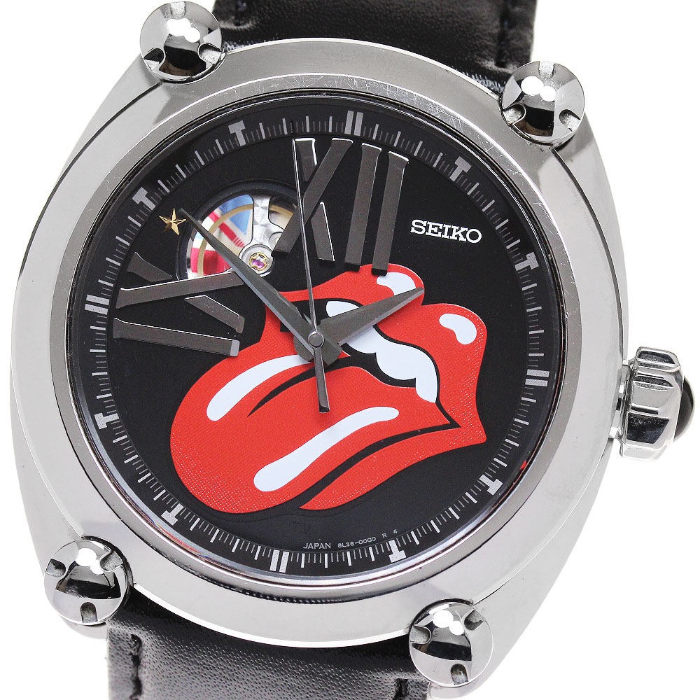 セイコー SEIKO 8L38-00F0/SBLL017 ガランテ ザ・ローリング・ストーンズ結成50周年記念 自動巻き メンズ _863337【中古】