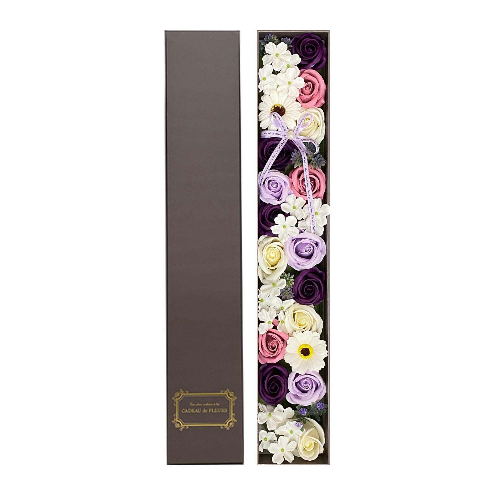 キューフラ(Q-FLA) 入浴剤 ソープフラワー スマートボックス フラワー PU パープル