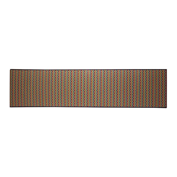 1080350305905 キッチンマット 270 い草ドット柄 マルチ ドロップ 約60×270cm 滑りにくい加工 メーカー直送